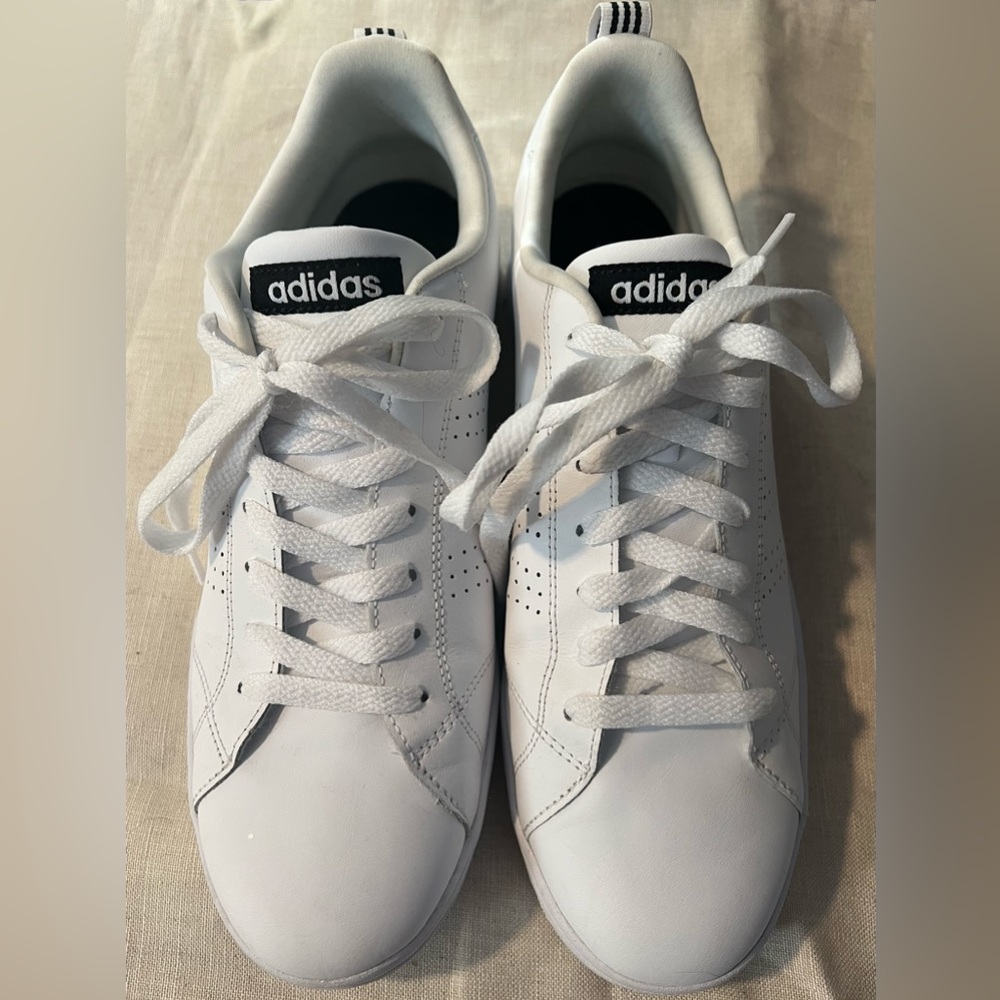 Adidas NEO Advantage White Sneakers Women’s Size 10 - Worn Twice